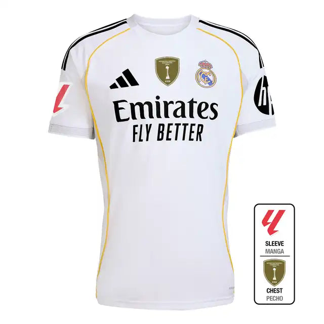 Real Madrid 2025/26 Home Soccer Jersey Authentic Kit