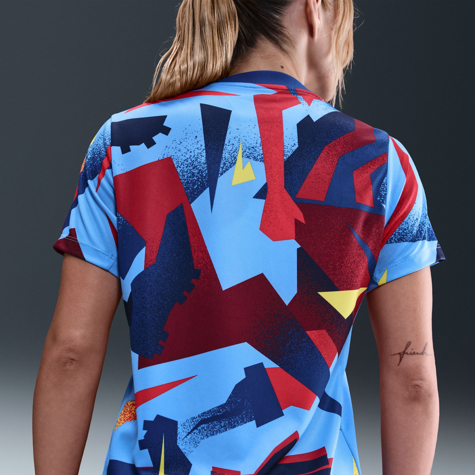 [SJH] Barcelona Women's 2025/26 Academy Pro Pre-Match Performance Dri-FIT Jersey Top - Blue