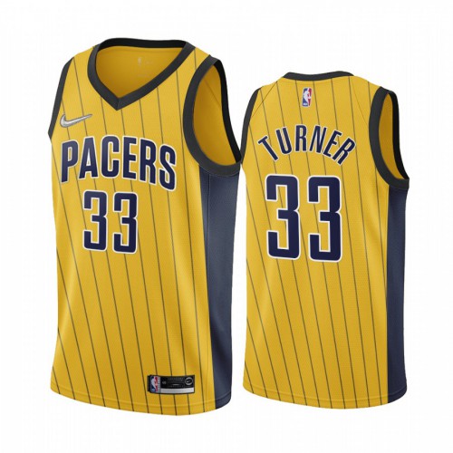 Gold Indiana Pacers #33 Pacers Jersey - Fabric Basketball Jersey