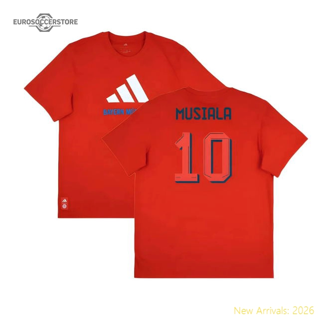 Match-Day 2025-2026 Bayern Munich Seasonal Graphic Tee (Red) (Musiala