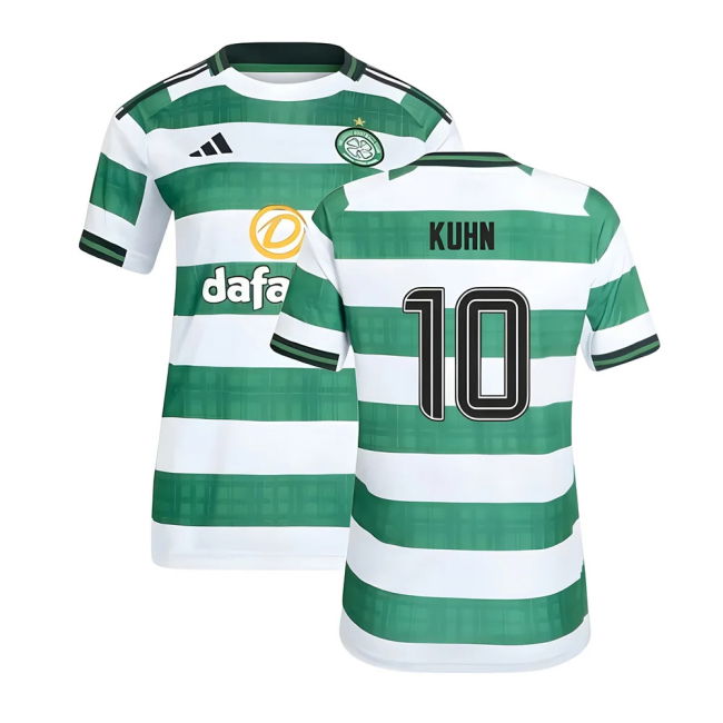 2025-2026 Celtic Home Shirt Womens Kuhn 10 Club Fan Merchandise