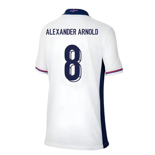 Alexander Arnold 8 Top Quality England 2024-2025 Home Shirt (Kids) (1)