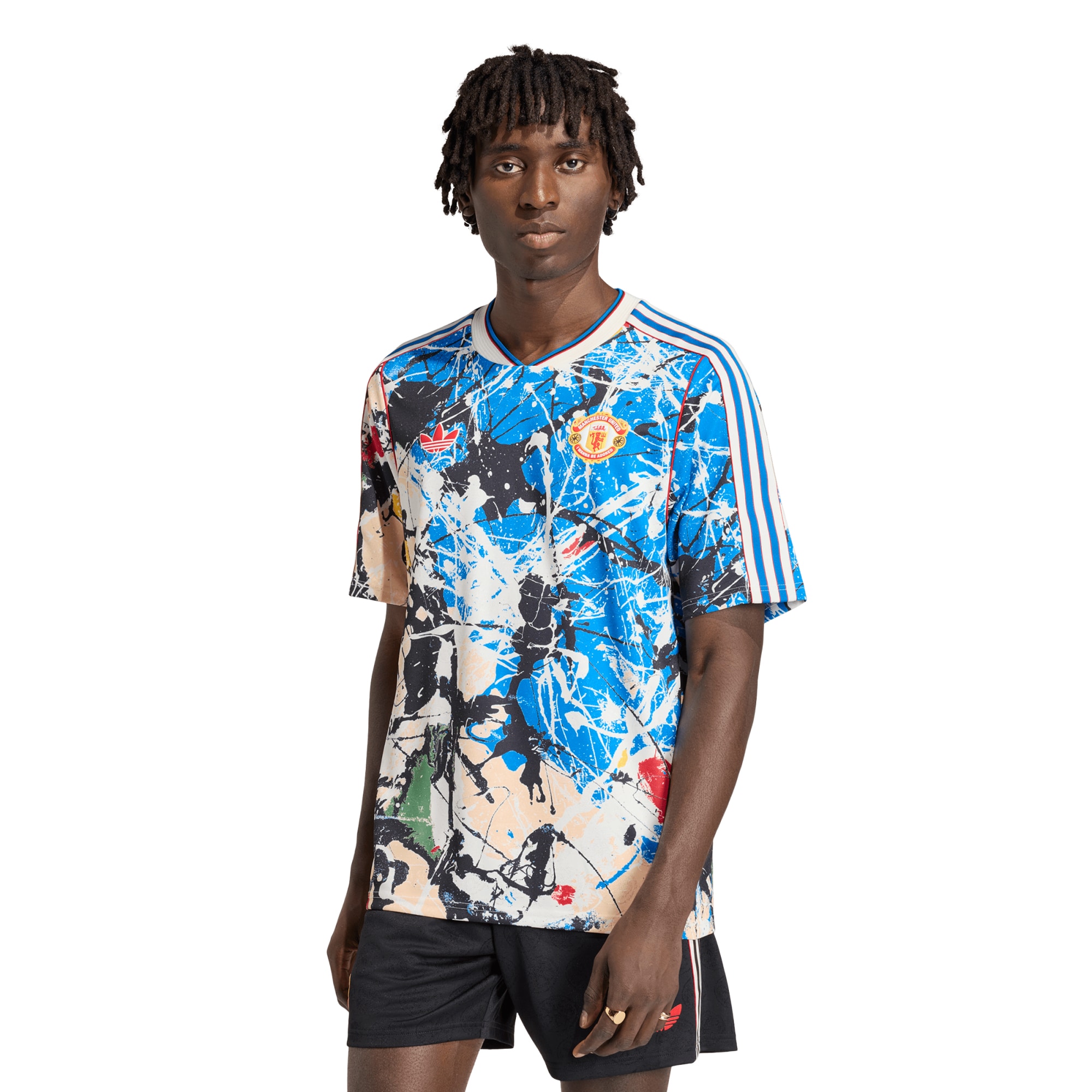 [JED] Women's Manchester United X Stone Roses Replica Jersey - Blue