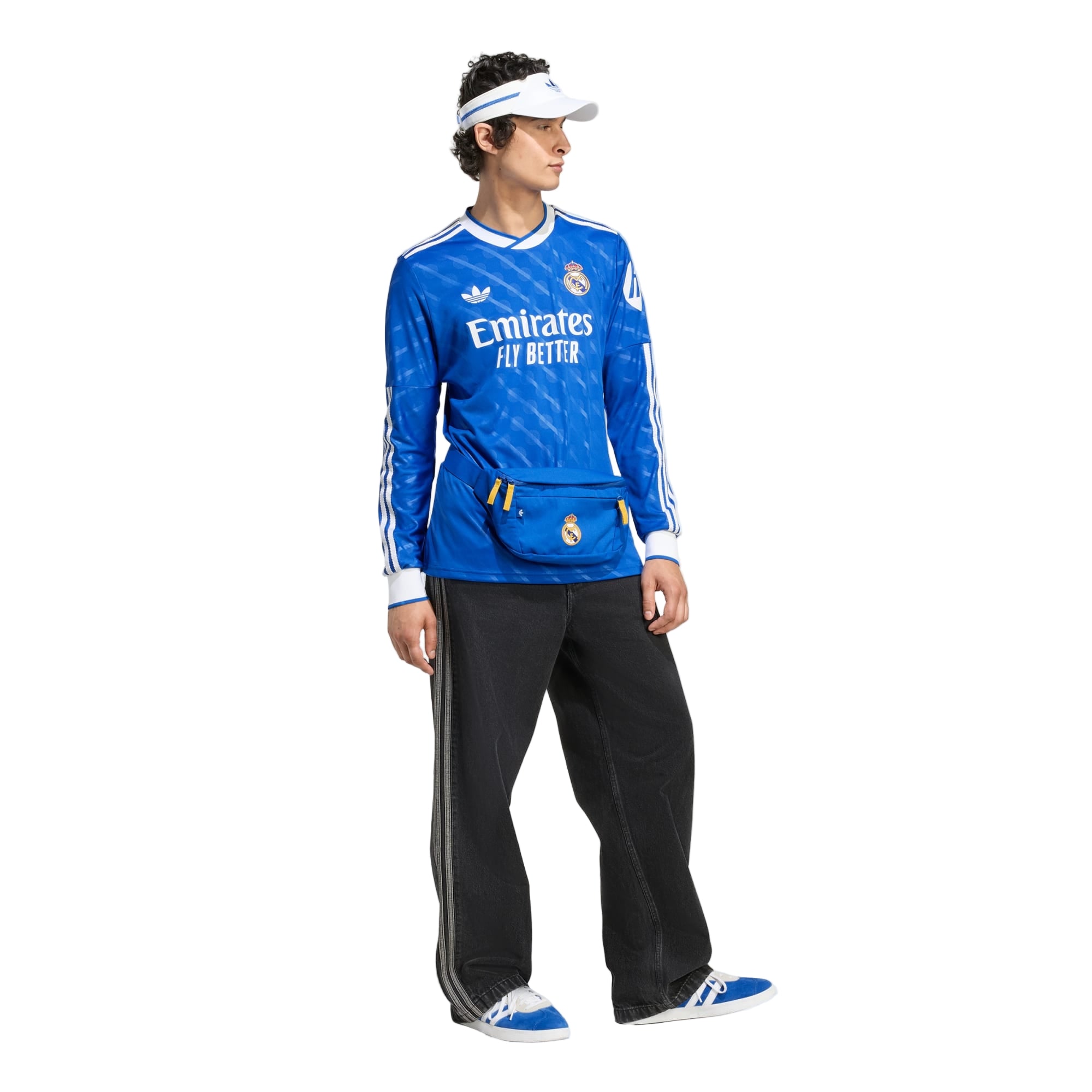 Buy Federico Valverde Real Madrid Long Sleeve Third Soccer Jersey 25/26 Champions League Blue White