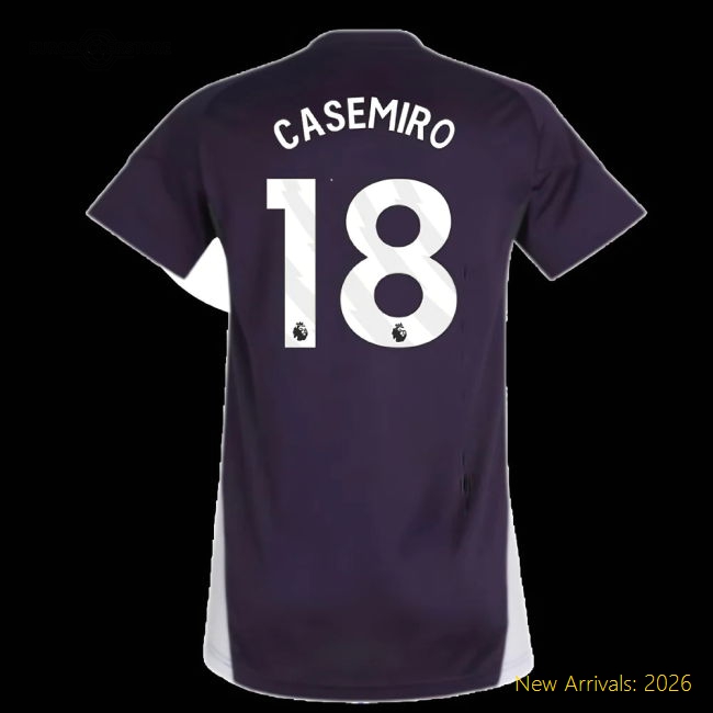 Man Utd Womens Casemiro Comfortable Jersey Drycell Stretchy