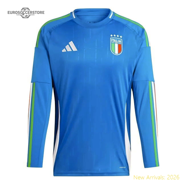 Durable European Team 2024-2025 Home Long Sleeve Shirt Modern Warmth