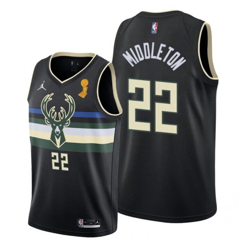 Bucks Black Milwaukee Bucks #22 Jersey - NBA Fan Apparel