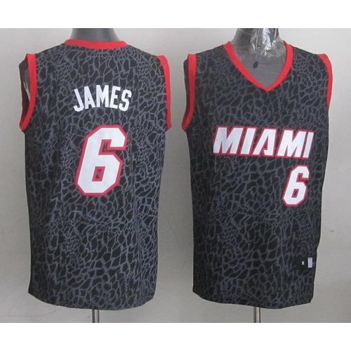 Heat Black LeBron James #6 Jersey - Economical Basketball Jersey
