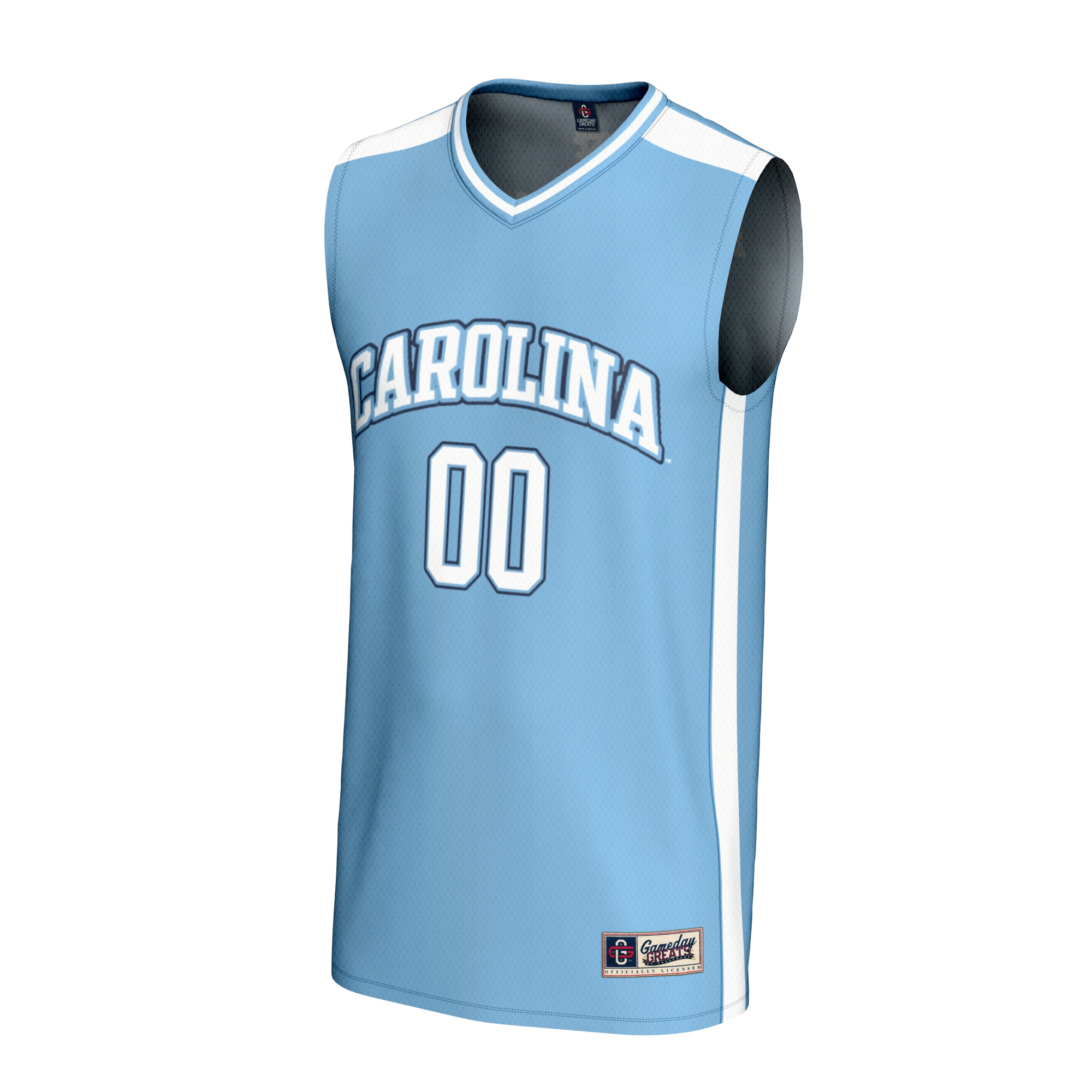 [DDG] North Carolina Tar Heels GameDay Greats Unisex NIL Pick-A-Player Lightweight Women's Basketball Fashion Jersey - Carolina Blue