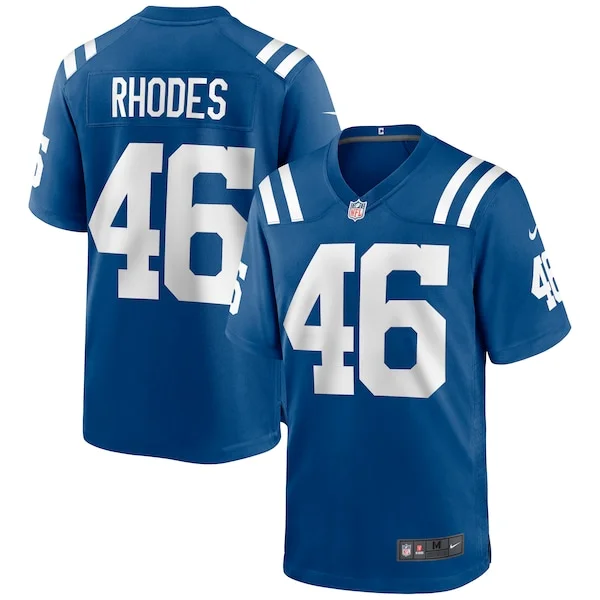 None Luke Rhodes Game Jersey - Royal | NFL Player Jersey | NFL Footbal