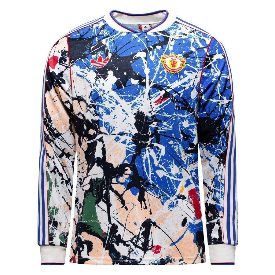 Manchester United Shirt Stone Roses Multicolor Long Sleeves
