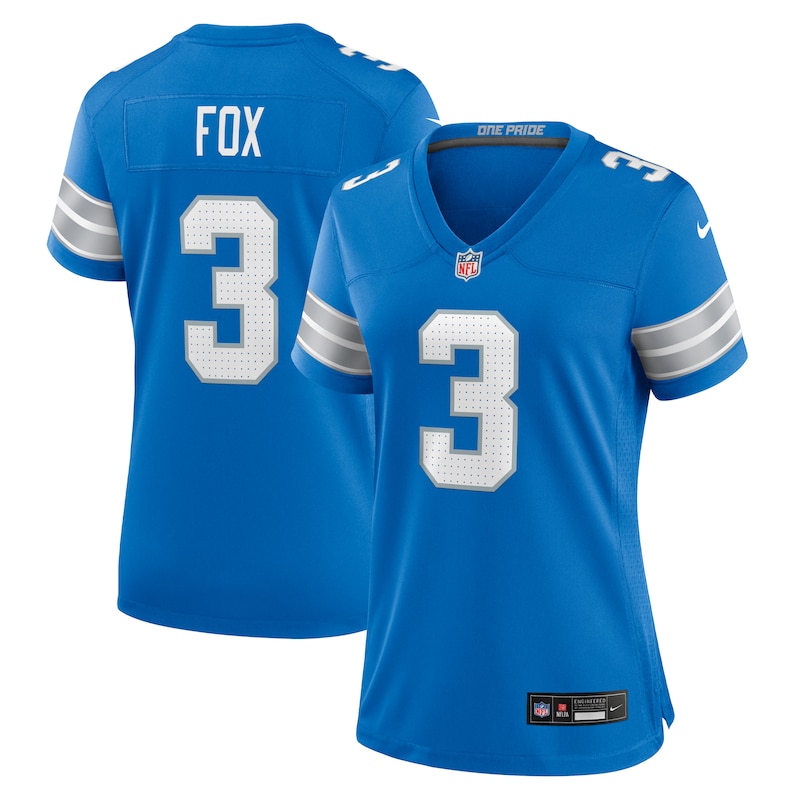 None Jack Fox Detroit Lions Great Value Game Jersey Football Apparel