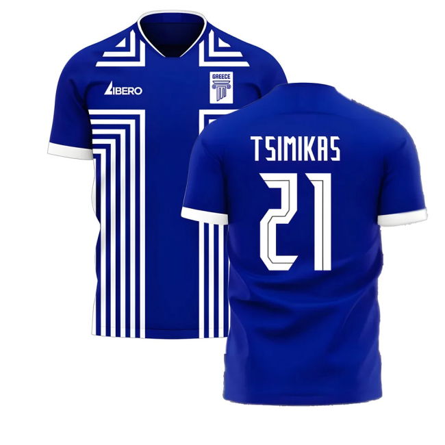 TSIMIKAS 21 Greece National Team Fan Jersey - Adults Version