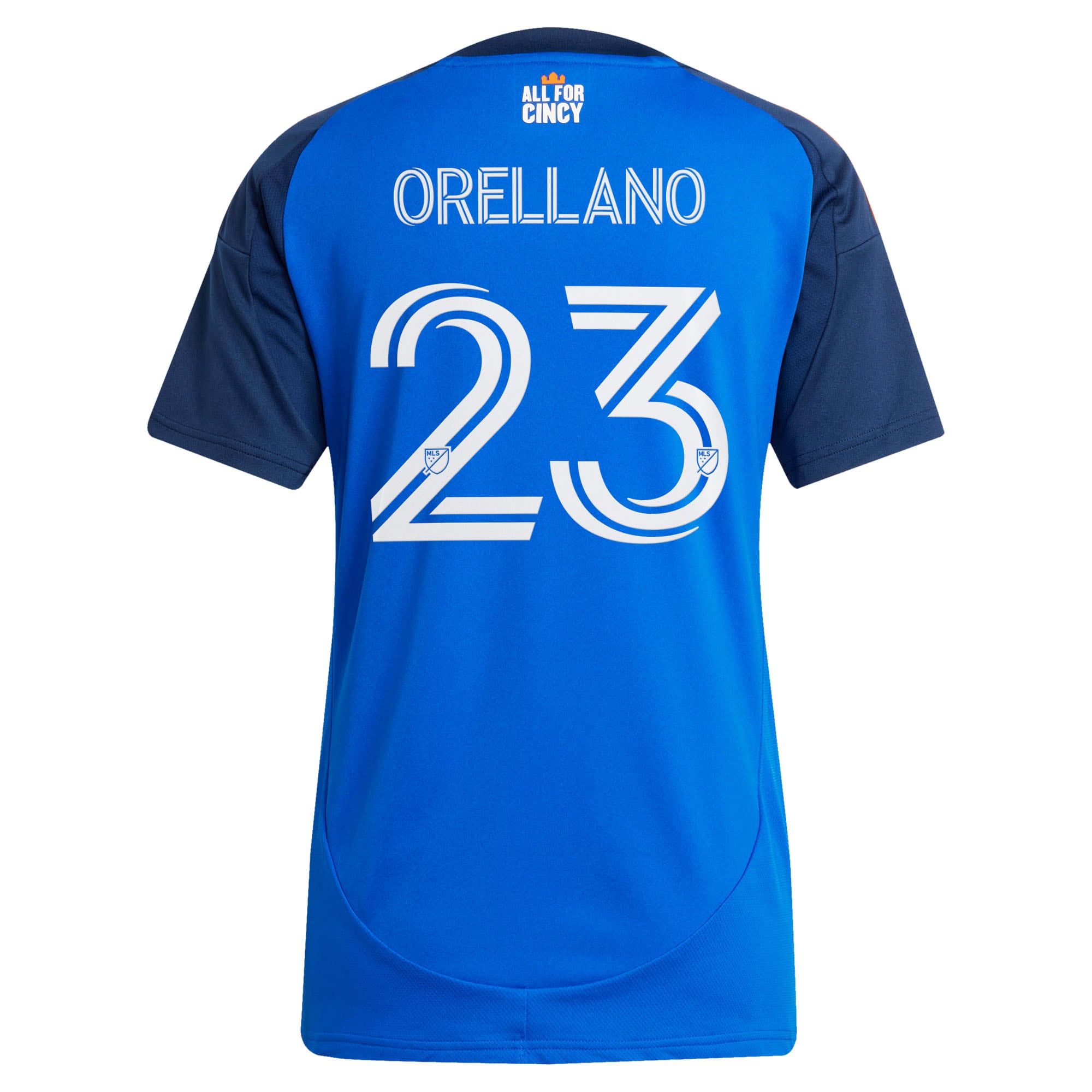 [SJH] Luca Orellano FC Cincinnati Women's 2025 Orange and Blue Legacy Kit Replica Player Jersey - Blue