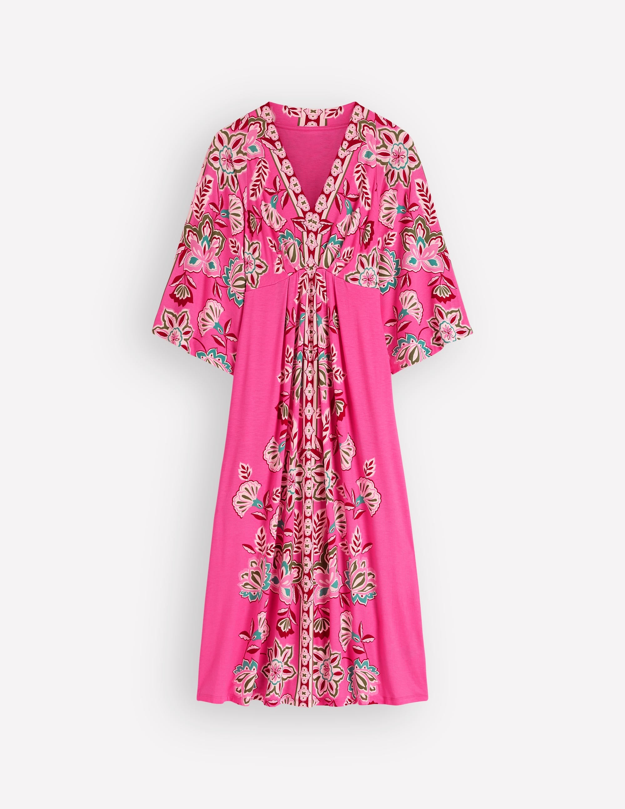Nell Kimono Midi Jersey Dress