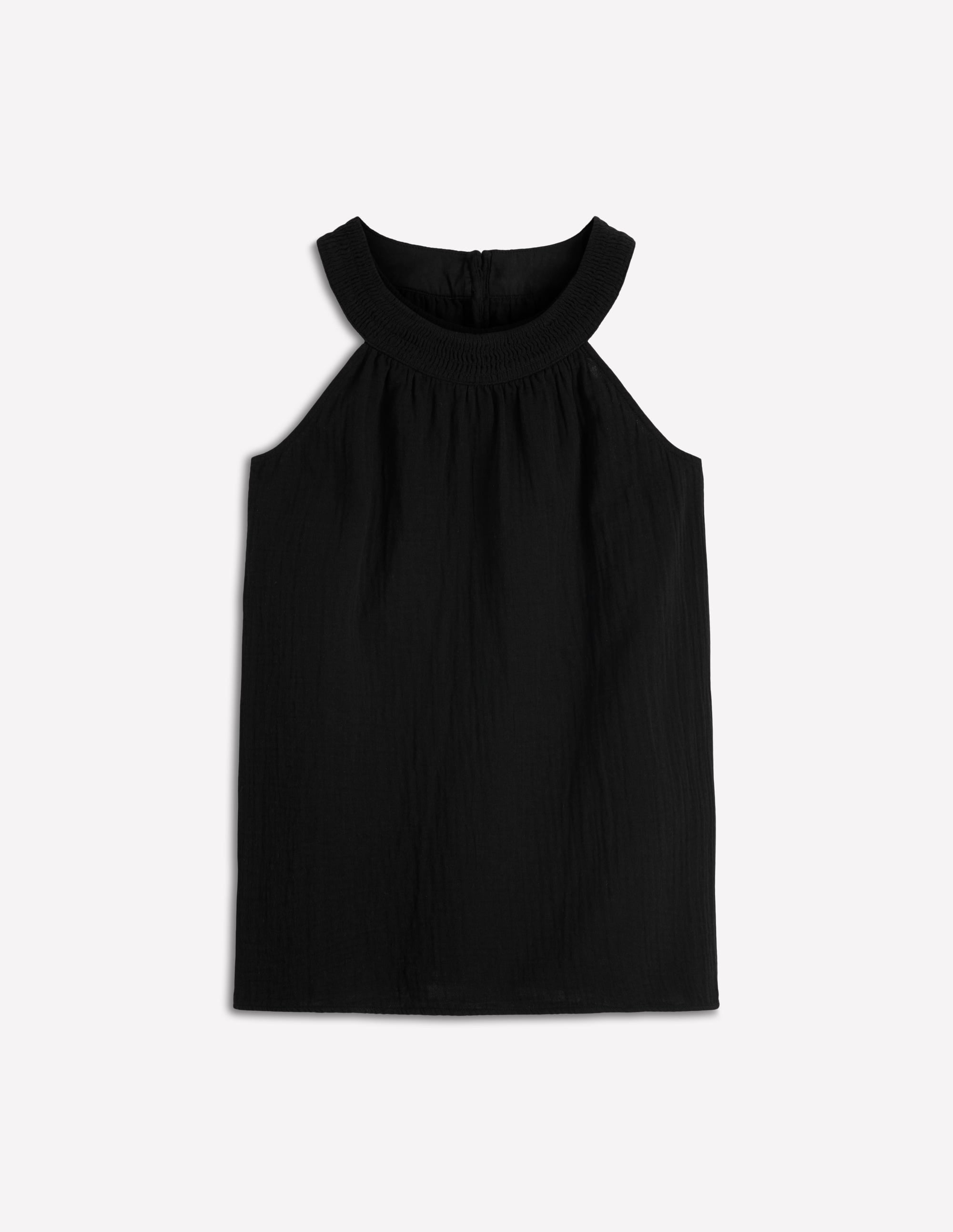 Halter-neck Double Cloth Top