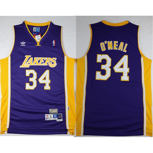 Lakers Purple Angeles Lakers #34 Jersey - On Sale Game Day Wear