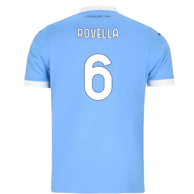 2025-2026 Lazio Home Shirt (Rovella 6) Durable Stitching
