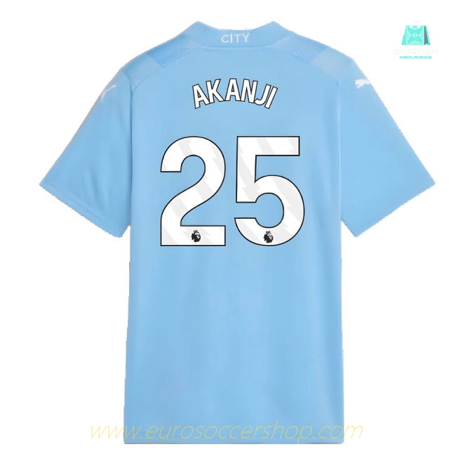 2023-2024 Man City Home Shirt (Kids) (AKANJI 25)