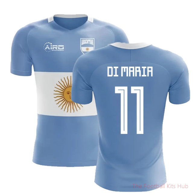 [LK] 2025/26 Argentina Flag Football Shirt (Di Maria 11)