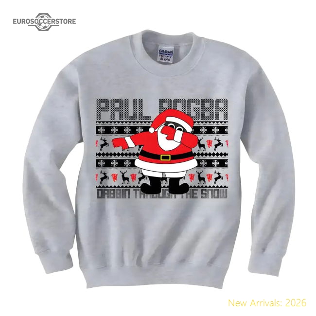 Paul Pogba Christmas Dabbin Jumper (Grey)