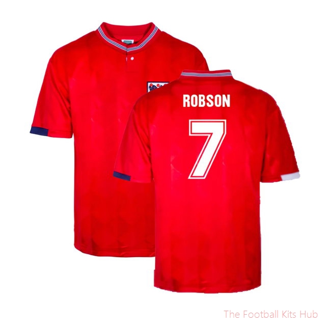 England 1989 Away Retro Shirt (Robson 7)