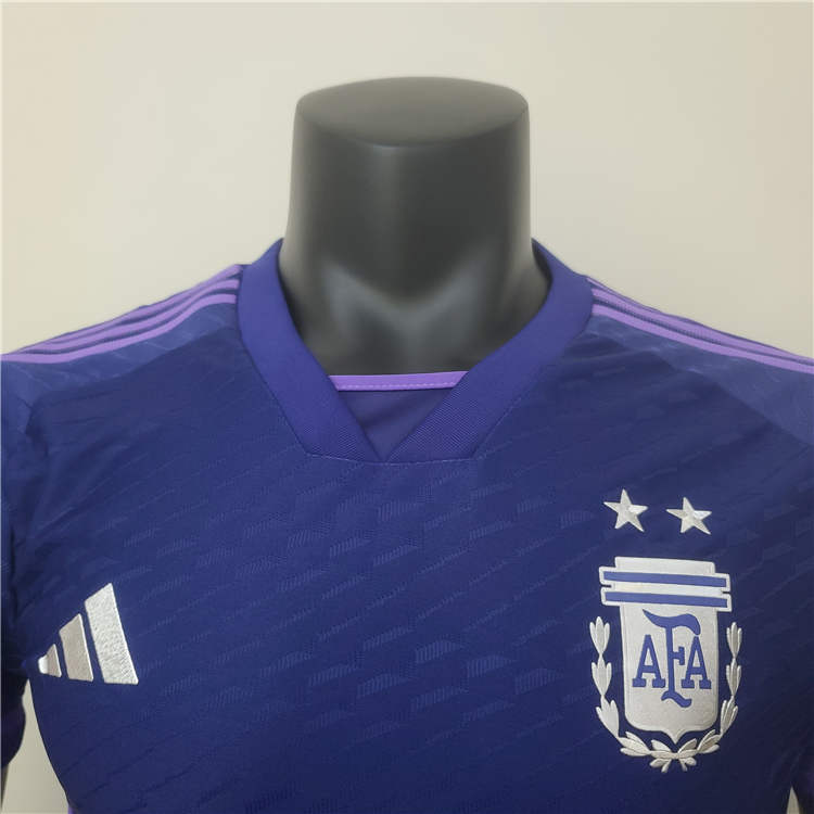 Argentina World Cup 2022 Away Purple Soccer Jersey Football Shirt