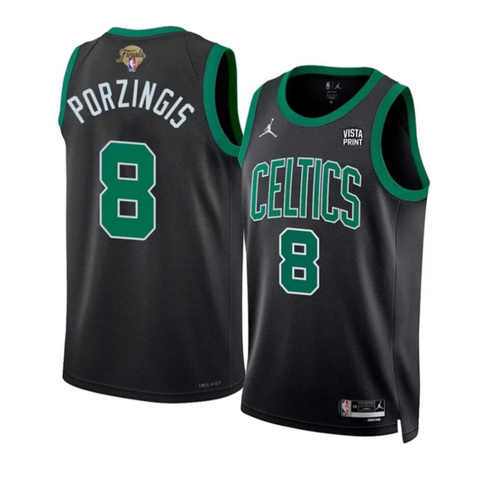 8 Boston Celtics Black Jersey - - Game Day Essential