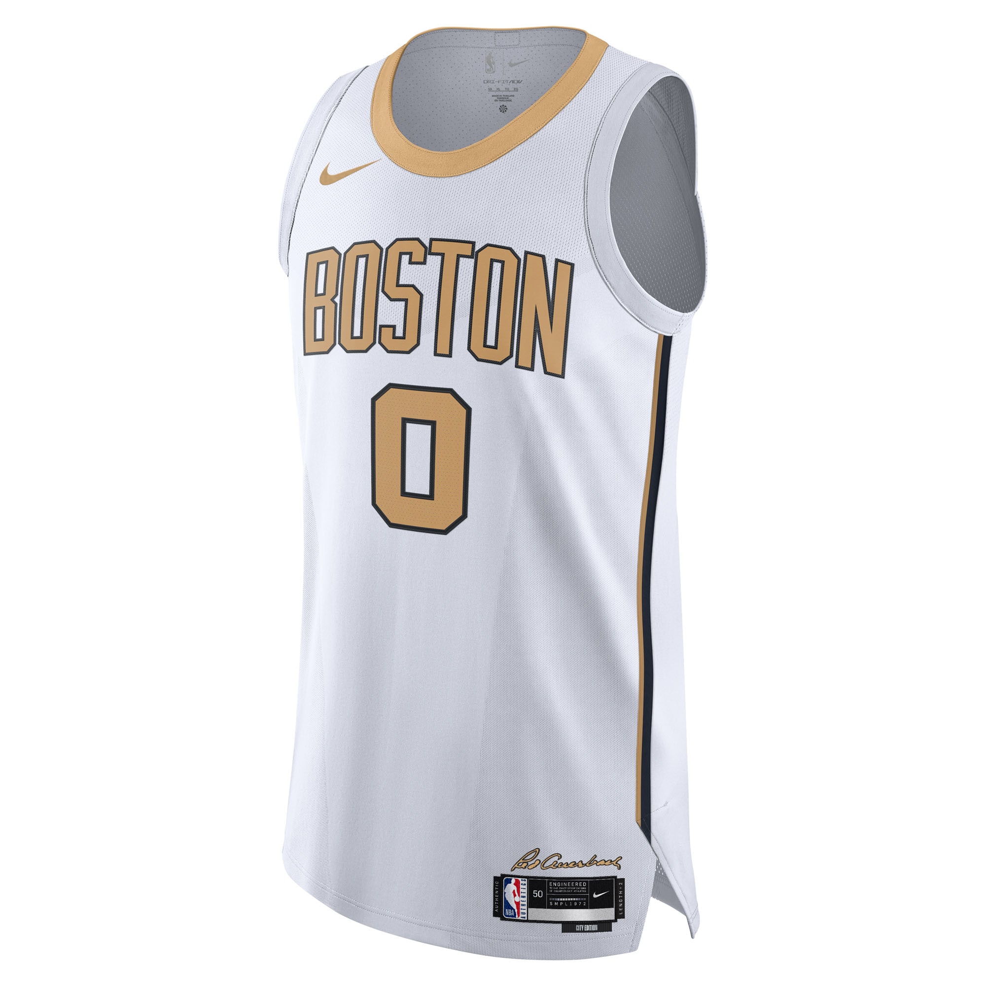 [LK] Jayson Tatum #0 Boston Celtics Unisex 2025/26 Authentic Jersey - City Edition - White