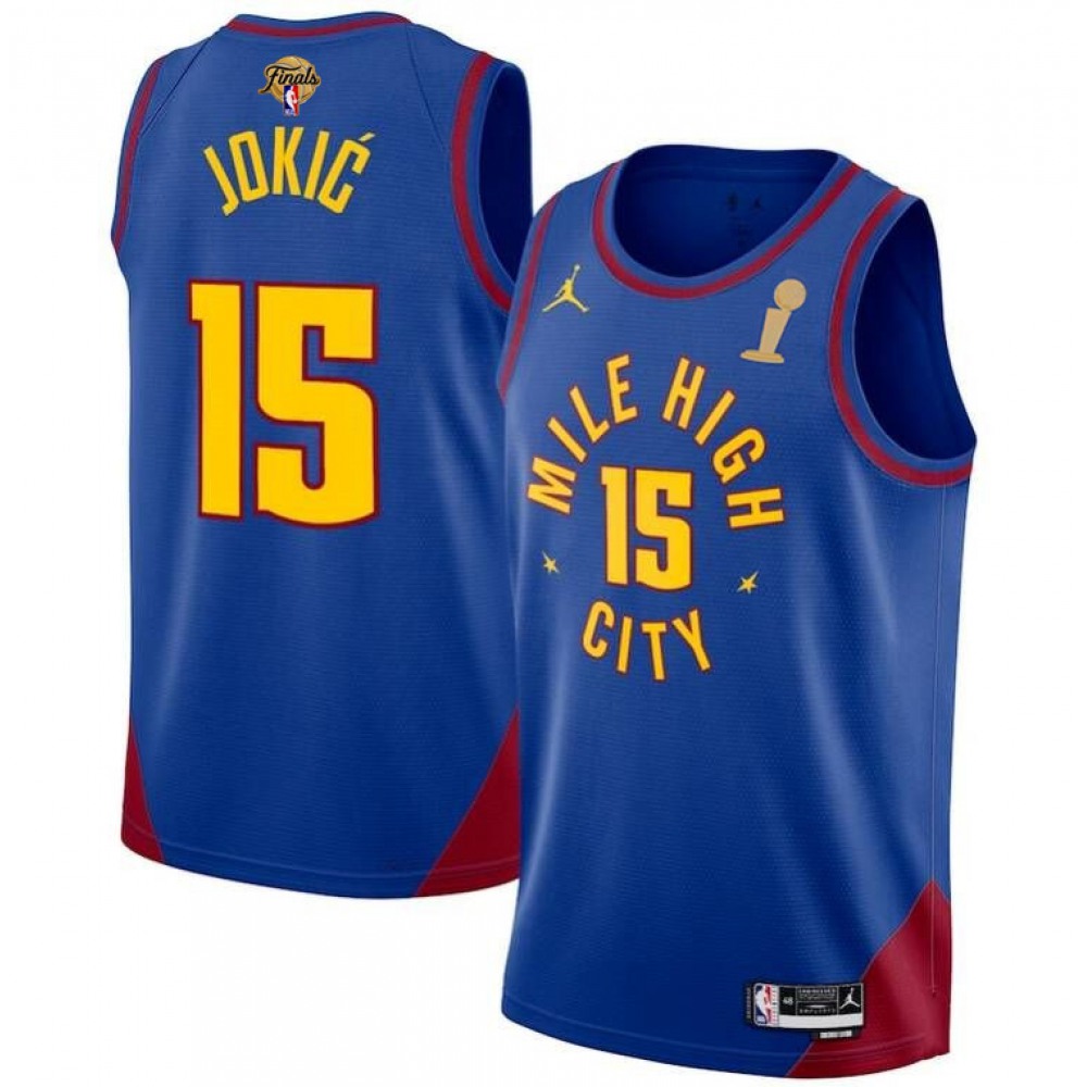 Limited Edition Nikola Jokic15 Denver Nuggets Blue Jersey - - Fan Favorite