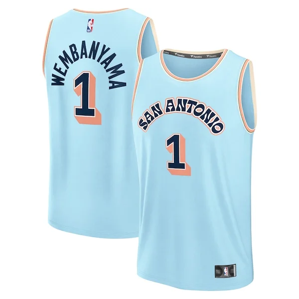Victor Wembanyama SAS Fast Break Jersey - modern Basketball - Blue