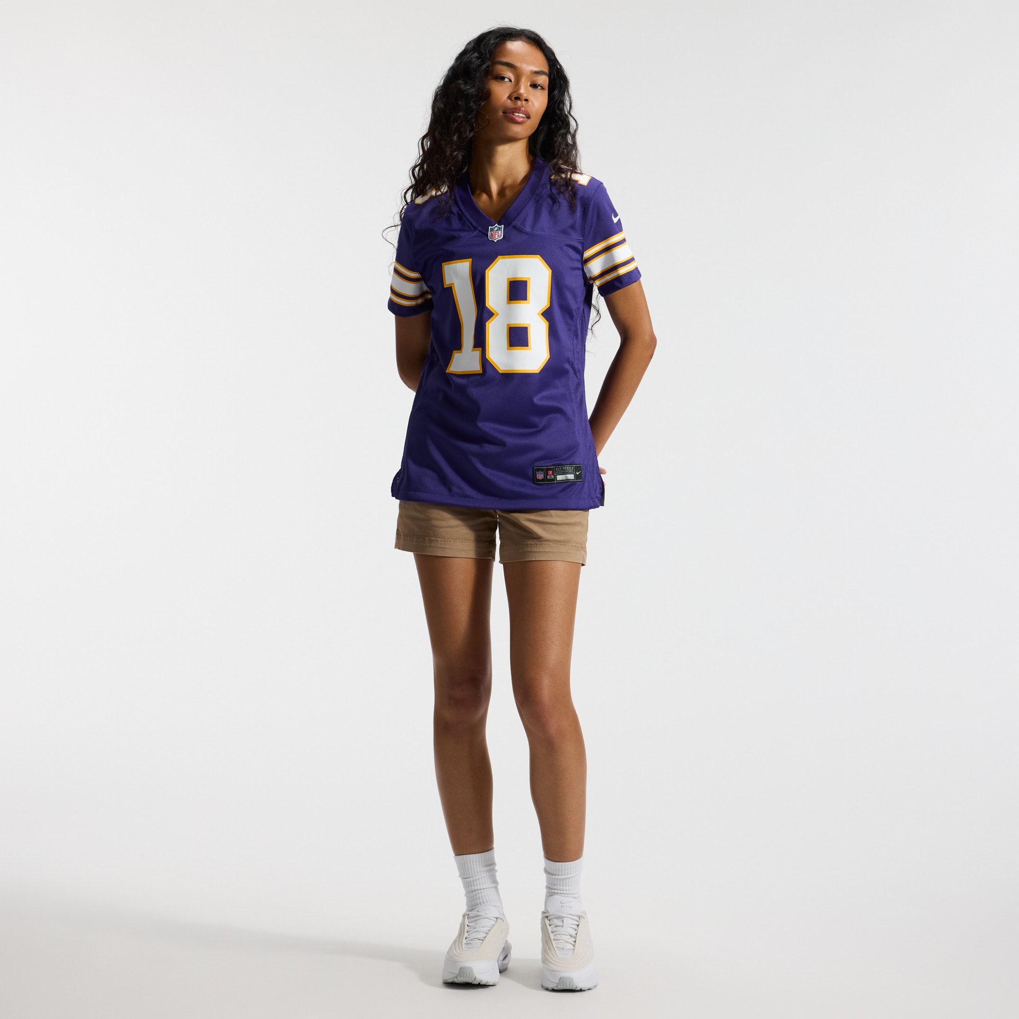 [JED] Justin Jefferson #18 Minnesota Vikings Women's Player Jersey - Purple