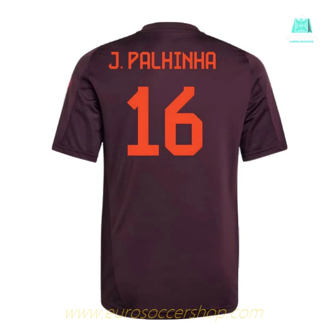 2024-2025 Bayern Munich Training Tee (Shadow Maroon) - Kids (J. Palhinha 16)