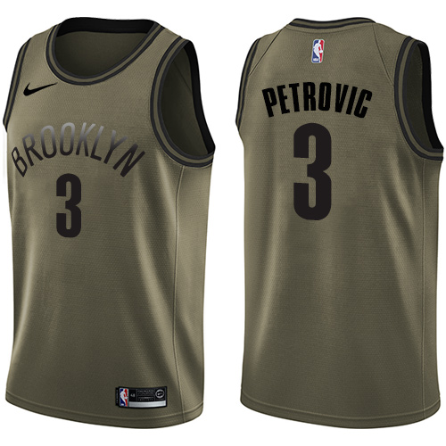 Professional BKN NBA Swingman Jersey #3 Drazen Petrovic 2024 Icon -