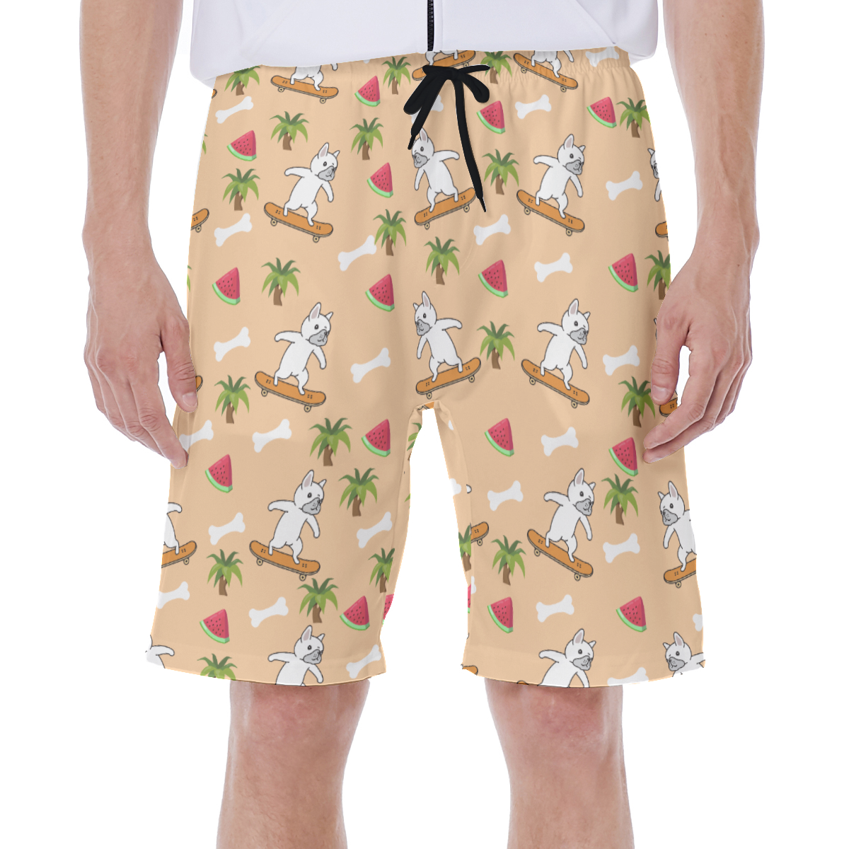 French Bulldog Lover Kobe Men's Beach Shorts Casual Everyday Product