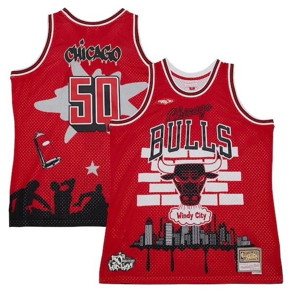 Chicago Bulls CHI Jersey - vintage premium - Red sports workout