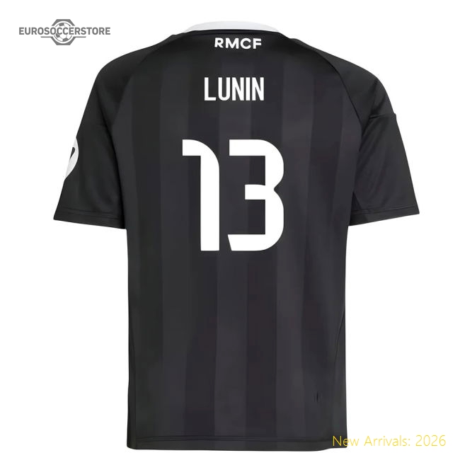 Official Third Real Madrid Lunin Jersey 2025-2026 Quick-dry
