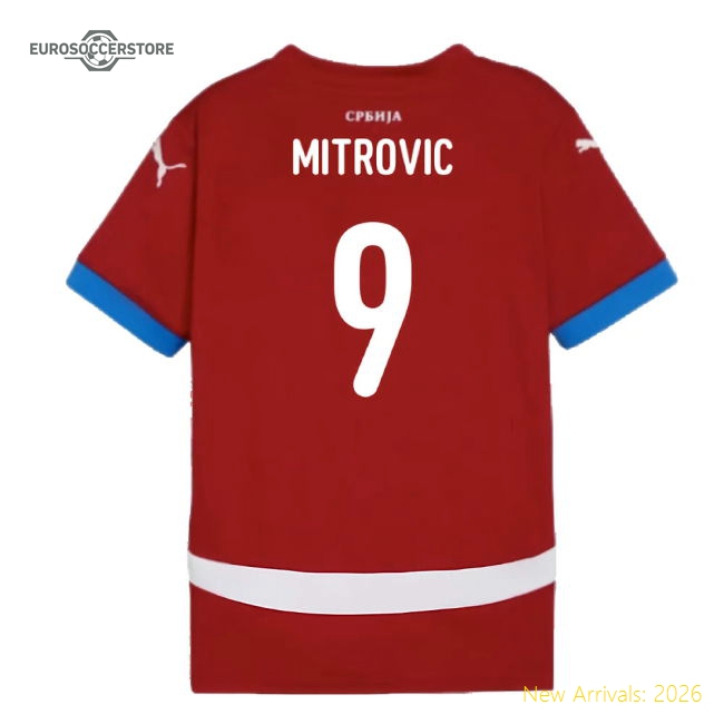 Football Team Mitrovic Non-toxic Kids Jersey Drycell Machine-washable