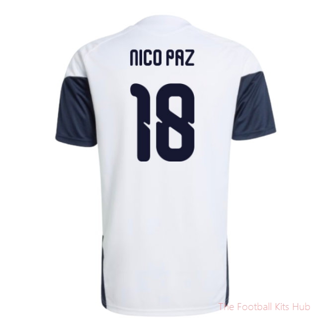 [SD] 2026/27 Argentina Training Jersey (White) (Nico Paz 18)
