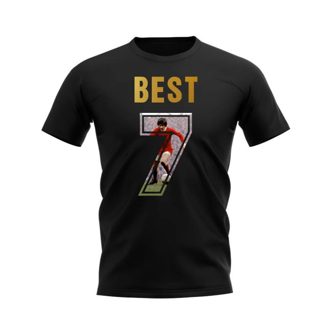 George Best Name And Number Manchester United official style T-Shir...