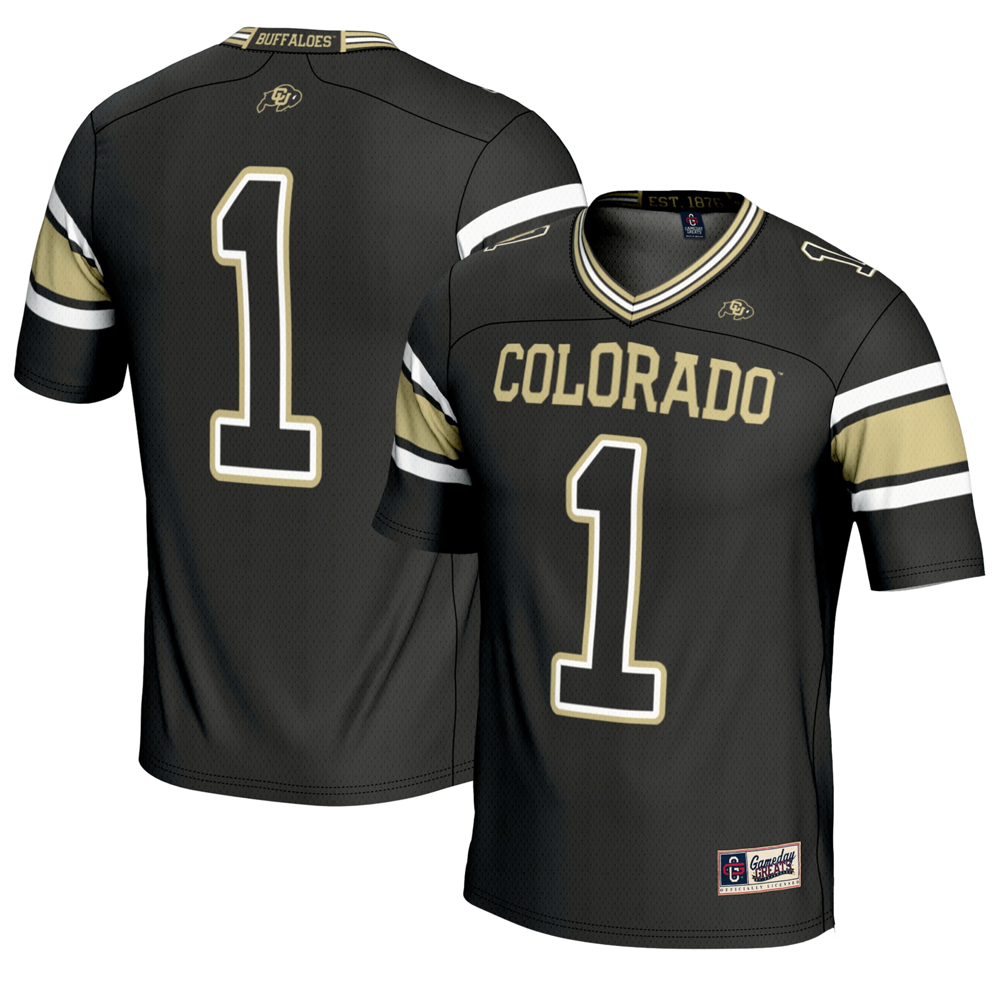 #1 Colorado Buffaloes GameDay Greats Endzone 2026/2027 Football Jersey - Black