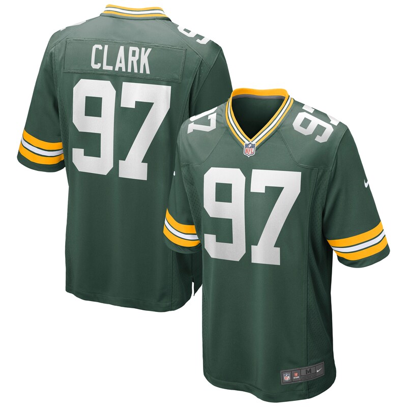 None Kenny Clark GB Packers Retro Durable Jersey Game Day Wear