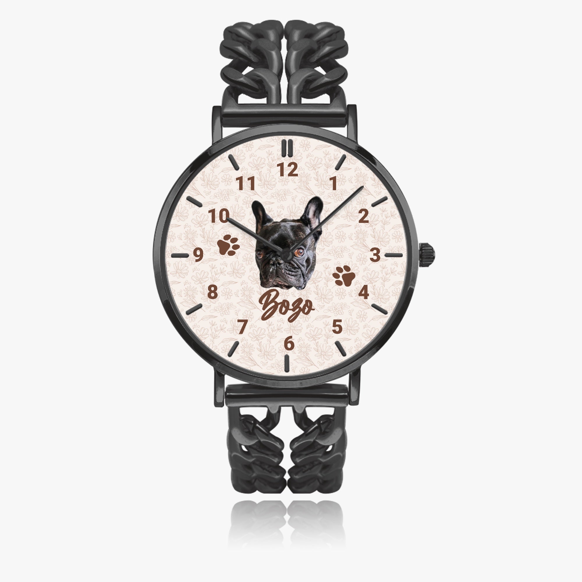 Spud - Personalized Chic Hollow Strap Watch for Frenchie Lovers