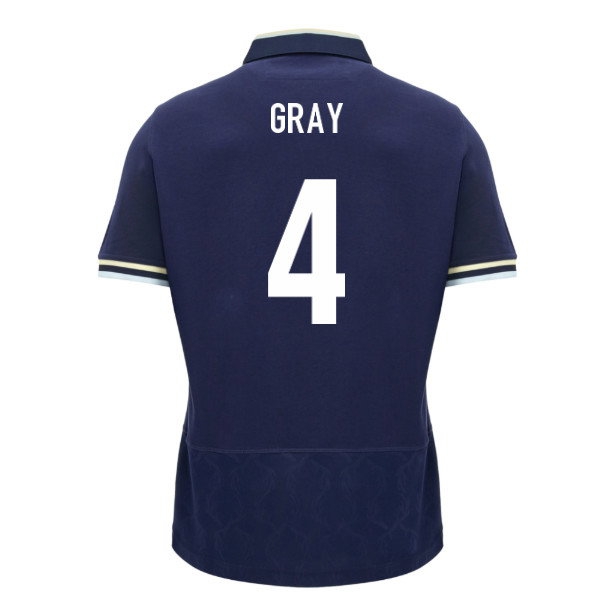 [WSG] 2026 2027 Scotland Rugby Cotton SS Shirt Home Uniform (Gray 4)