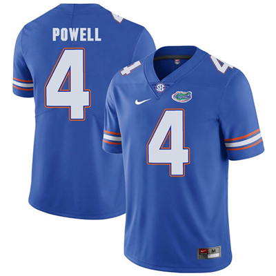 Men's None Blue 2024 match worn Brandon Powell #4 official Jersey