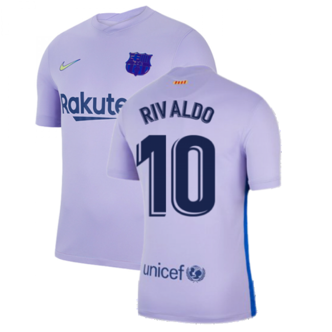 Kids 2025 Edition Barcelona Away Game Jersey 2021-2022