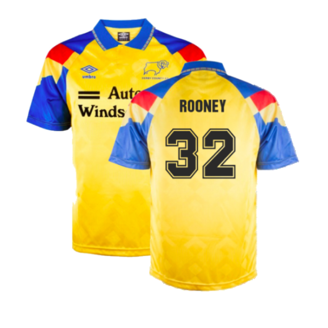 Derby County 1992 Umbro Shirt - Rooney 32 (Men