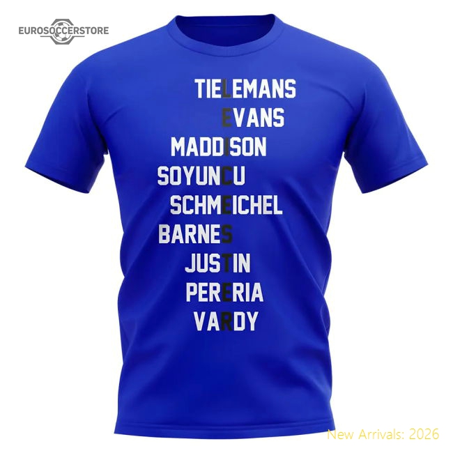 Luxury Leicester Team T-shirt (blue) - Authentic Design