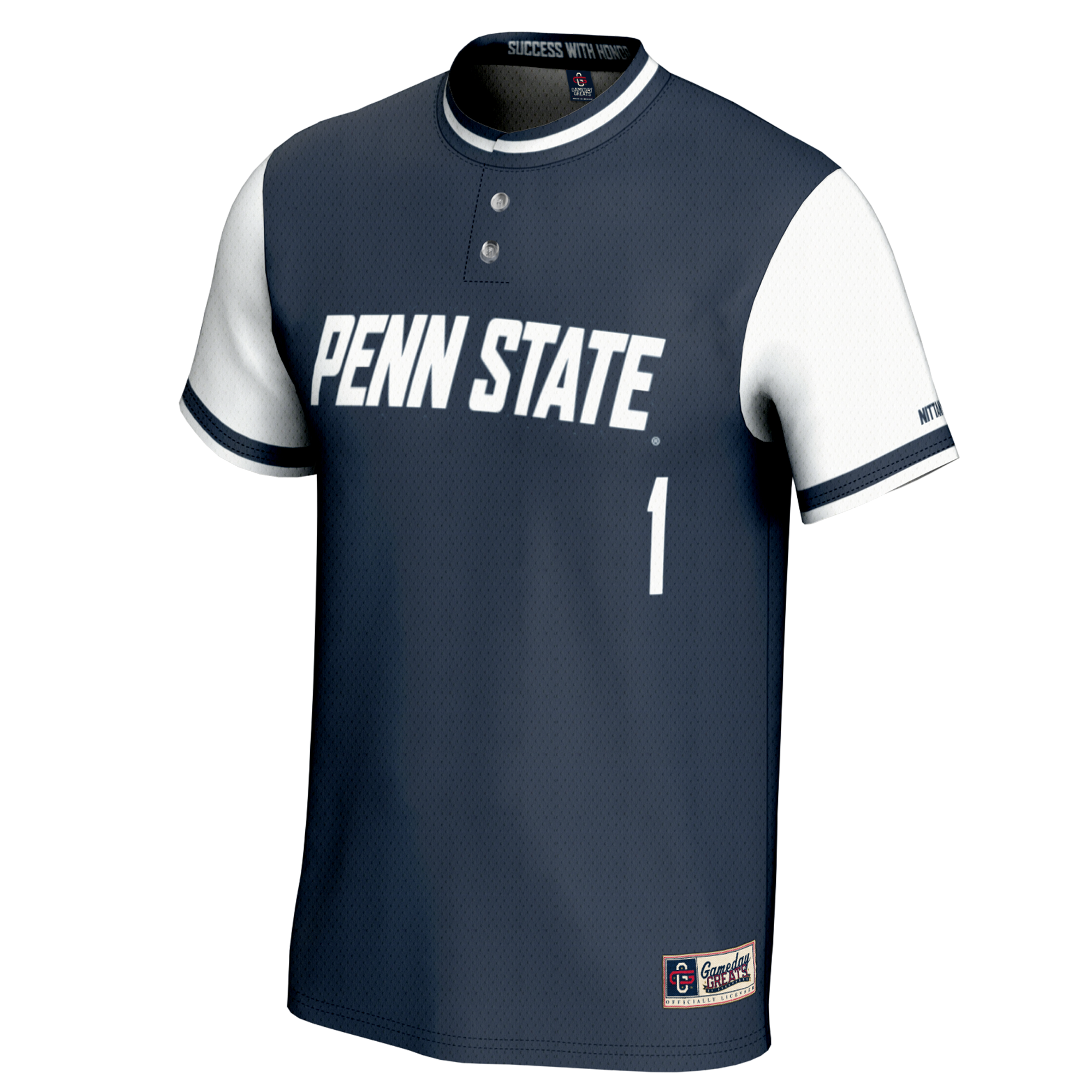 [DDG] Penn State Nittany Lions GameDay Greats Unisex Lightweight Softball Jersey - Navy