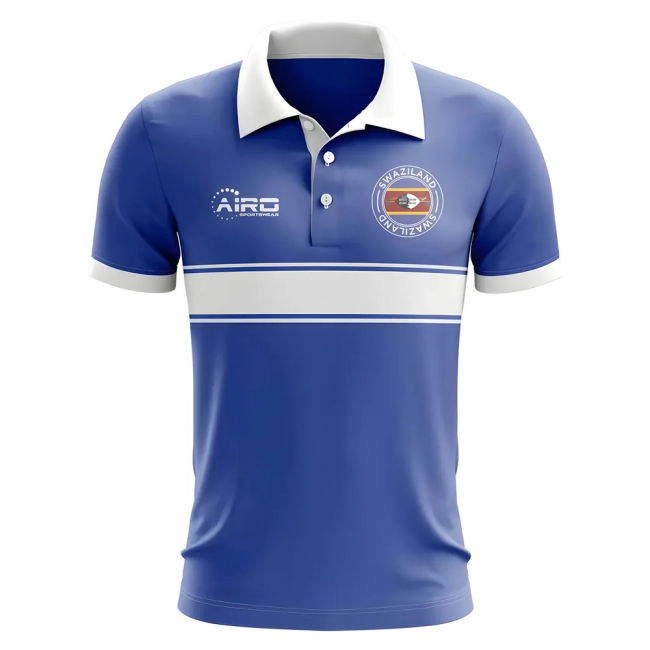 Premium-Quality Championship Swaziland Concept Stripe Polo Shirt